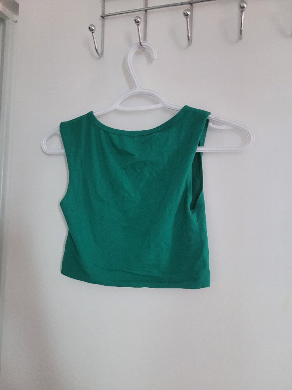 Green crop top